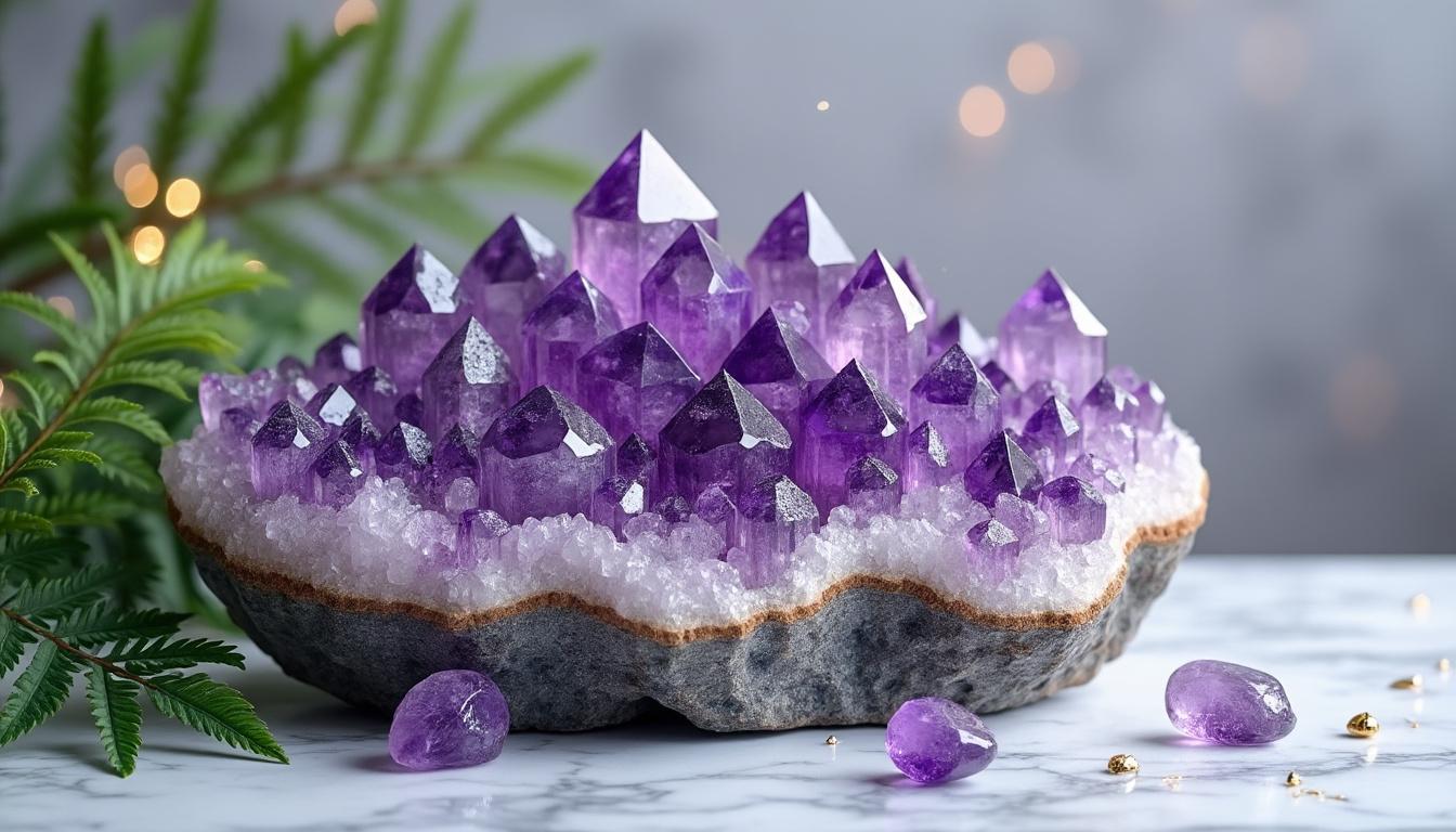 scopri le virtù e i benefici dell'ametista nella litoterapia, una pietra preziosa conosciuta per le sue proprietà calmanti e spirituali.