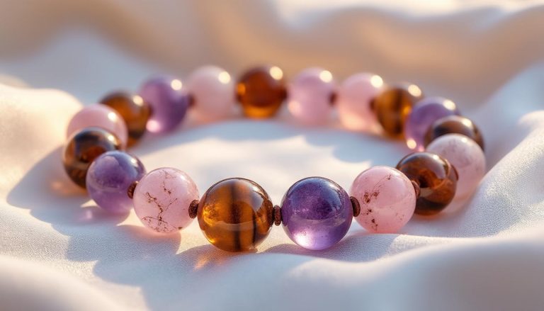 scopri il bracciale in pietre naturali, un simbolo d’amore e uno scudo protettivo che unisce bellezza e energia positiva per il tuo benessere quotidiano.