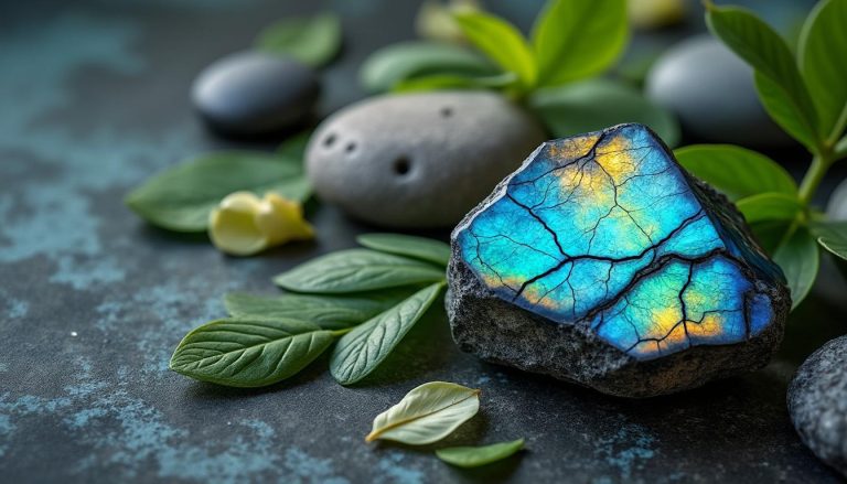 scopri le virtù e i benefici della labradorite in litoterapia, una pietra potente per equilibrio, protezione e energia positiva.