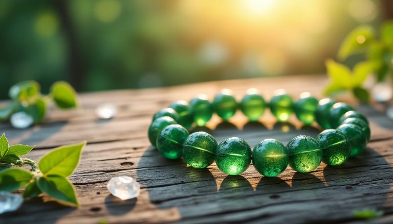scopri il significato e i benefici del bracciale in pietra verde, un accessorio elegante che porta equilibrio e energia positiva nella tua vita.