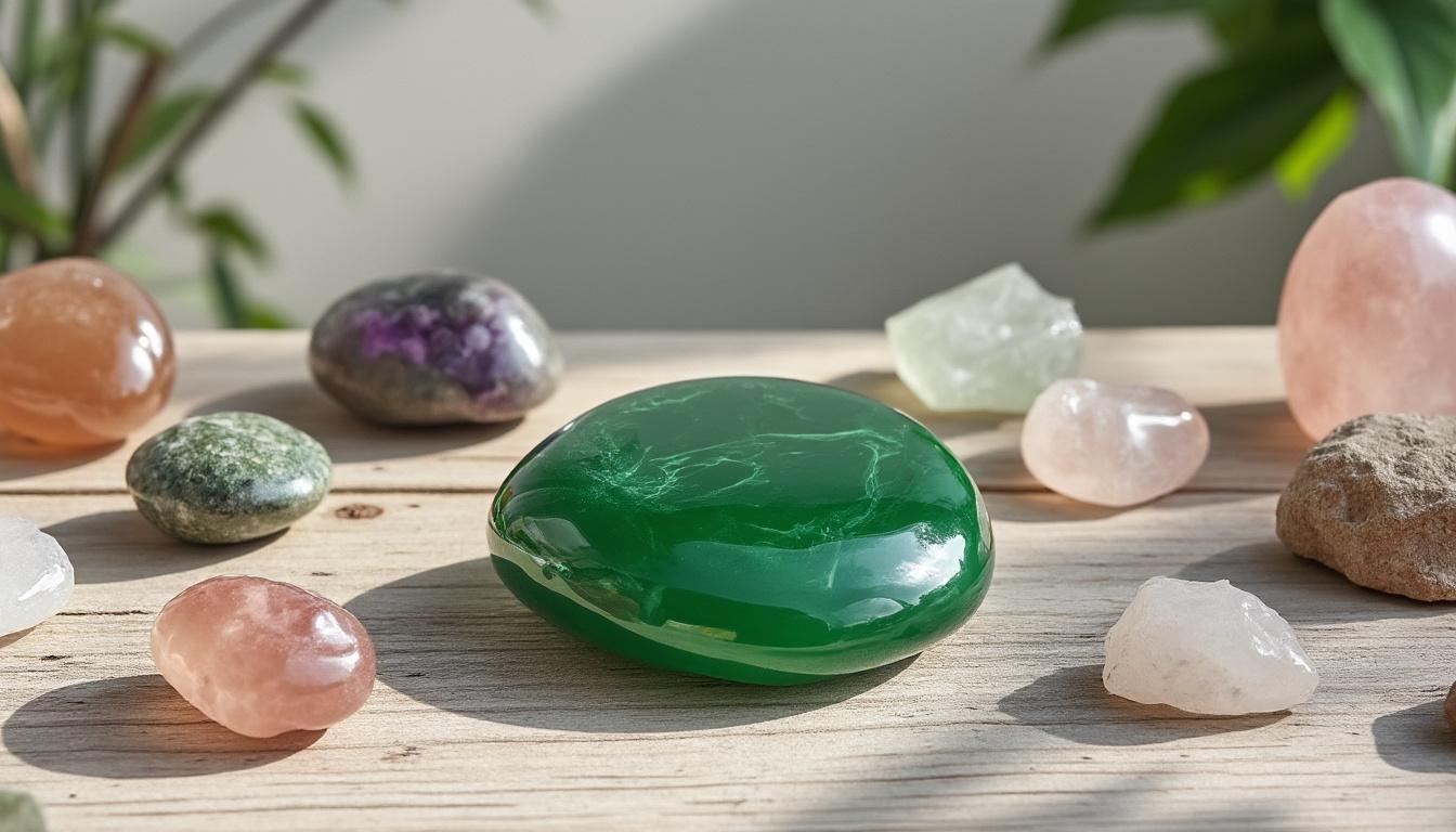 scopri le virtù della giada nella litoterapia: proprietà curative, benefici e utilizzi di questa pietra preziosa per il benessere e l'energia.