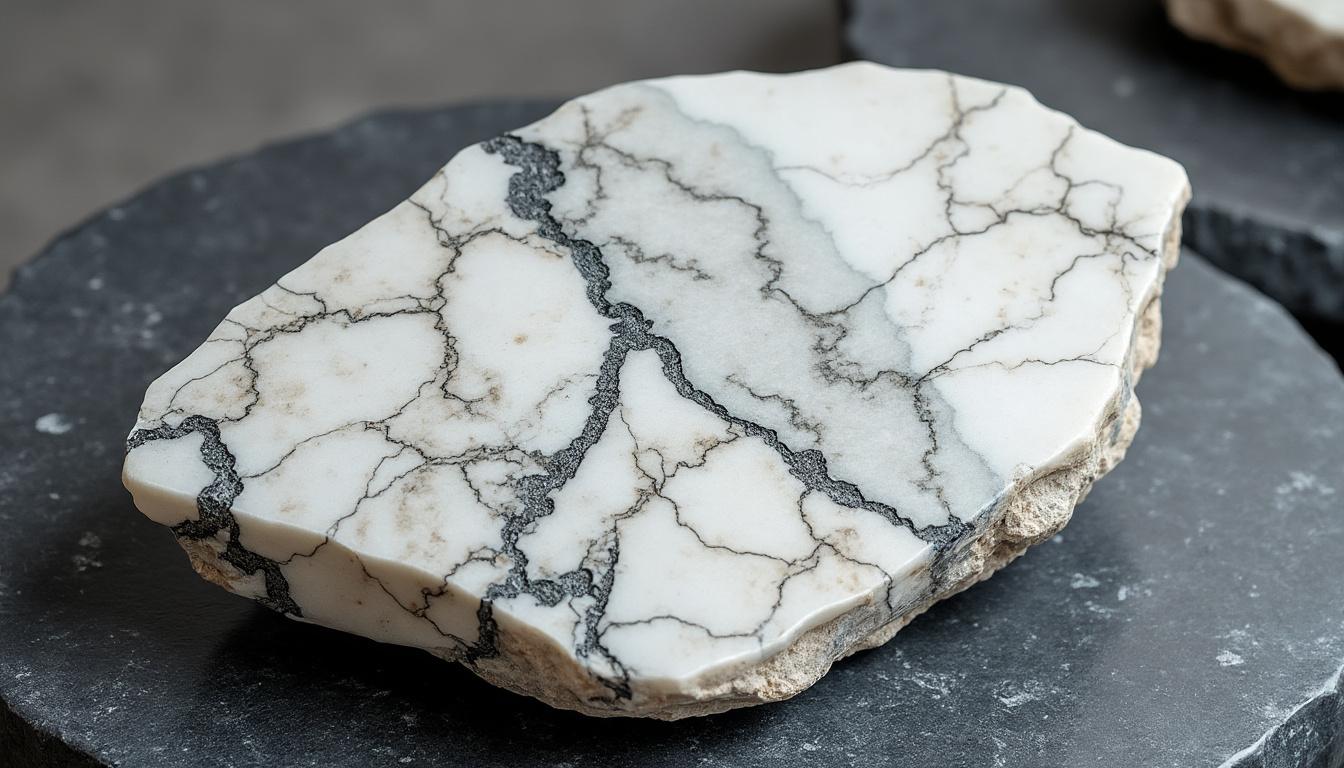howlite: scopri i benefici della litoterapia con questa pietra unica, utile per calmare la mente e favorire il benessere emotivo.