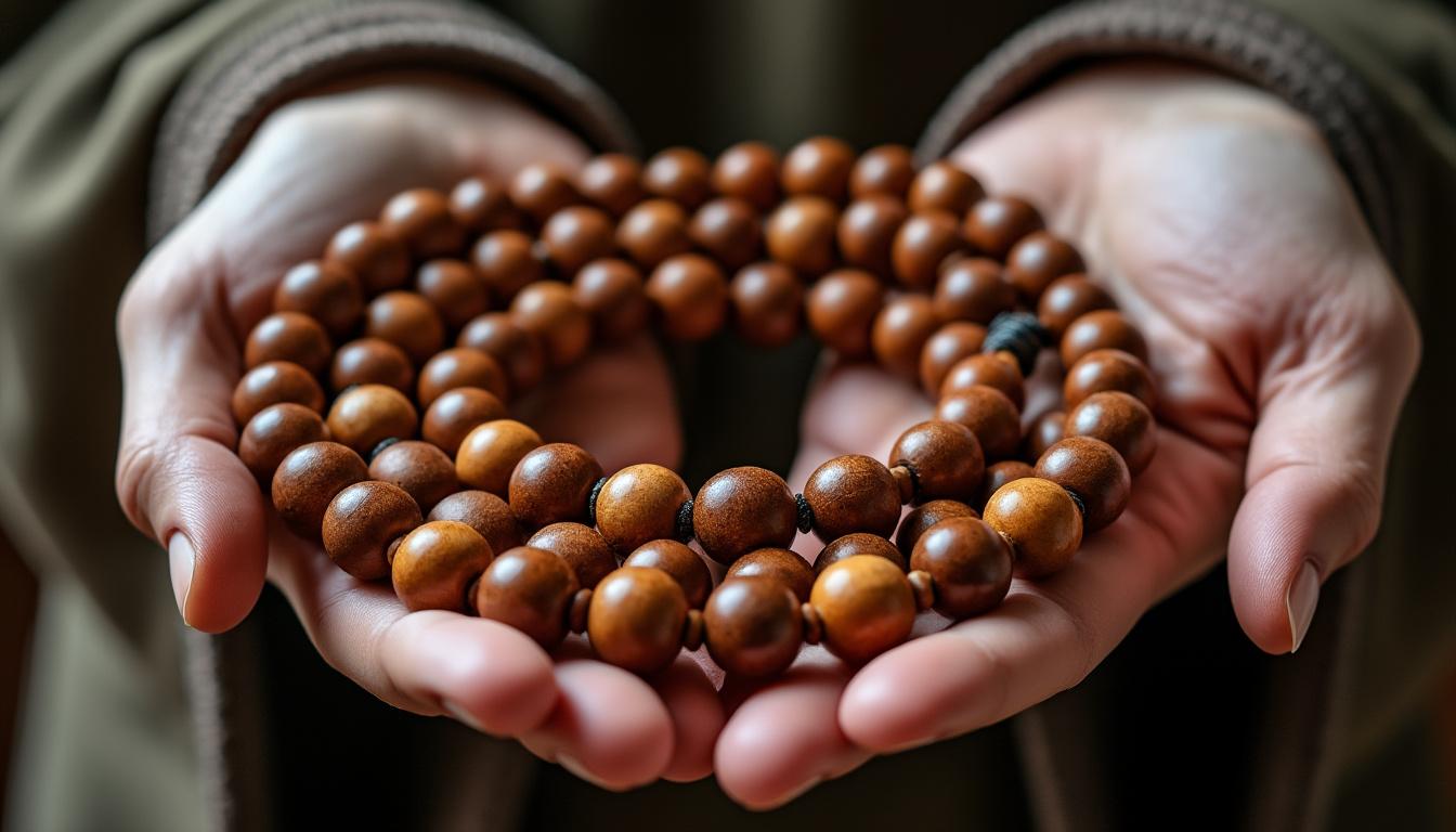 scopri la guida pratica per utilizzare un mala tibetano e immergiti nell'arte tradizionale delle perle di preghiera per la meditazione e il benessere spirituale.