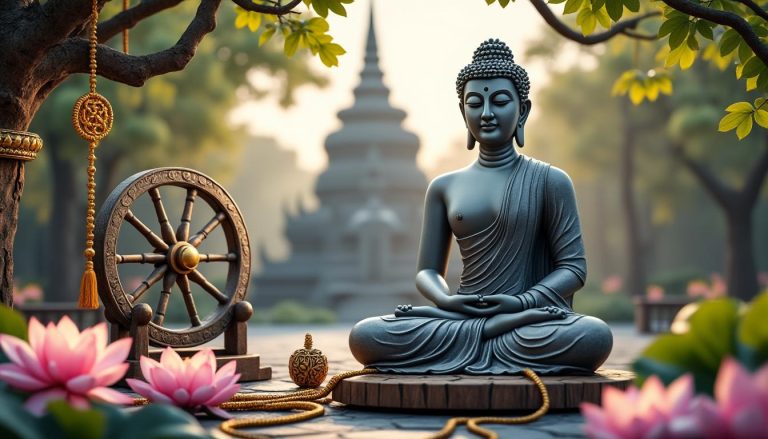 scopri i segni e simboli essenziali del buddismo con la nostra guida approfondita: significati, origine e importanza nella pratica buddhista.