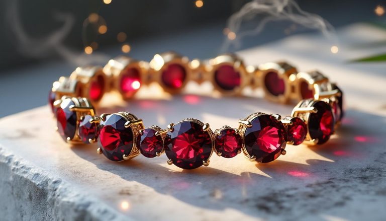 scopri i benefici e l’eleganza del bracciale in granato, un gioiello dai poteri misteriosi che unisce stile e energia positiva per chi lo indossa.