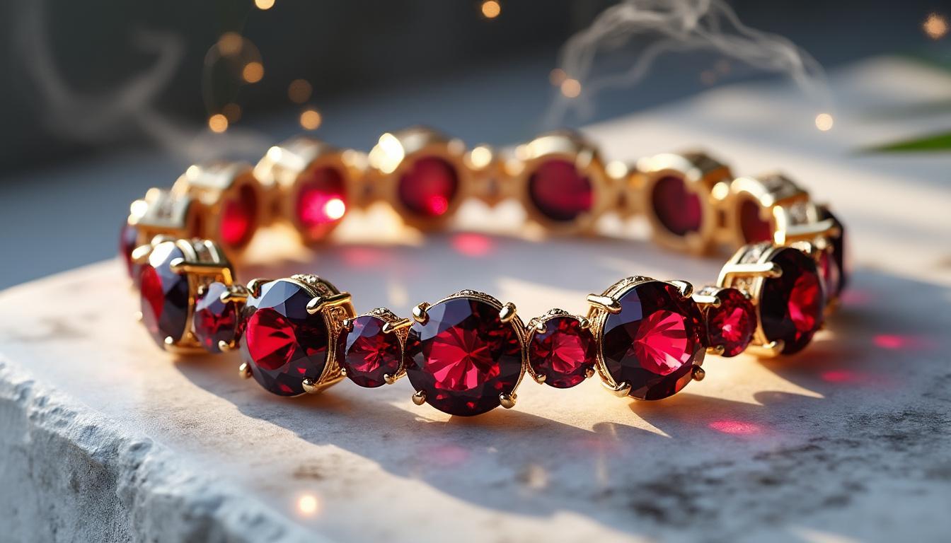 scopri i benefici e l’eleganza del bracciale in granato, un gioiello dai poteri misteriosi che unisce stile e energia positiva per chi lo indossa.