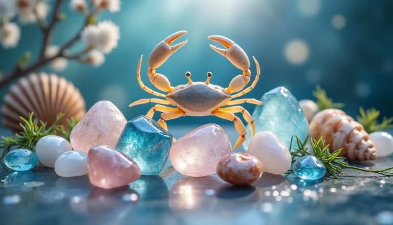 scopri le pietre portafortuna e i cristalli consigliati per il segno del cancro, ideali per attrarre fortuna e protezione.