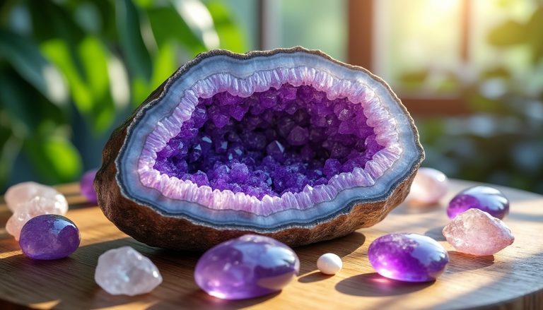 scopri come utilizzare una geode o una drusa per purificare e ricaricare i tuoi cristalli, migliorandone l'energia e l'efficacia.