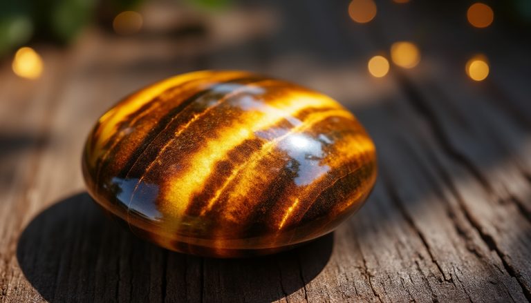 occhio di tigre: una pietra protettiva famosa per respingere le energie negative e portare equilibrio e forza nella vita quotidiana.