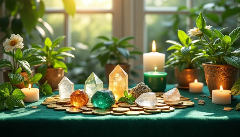 scopri il rituale di abbondanza con cristalli per attrarre denaro e prosperità nella tua vita. potenzia le energie positive e raggiungi il successo finanziario con semplici pratiche rituali.