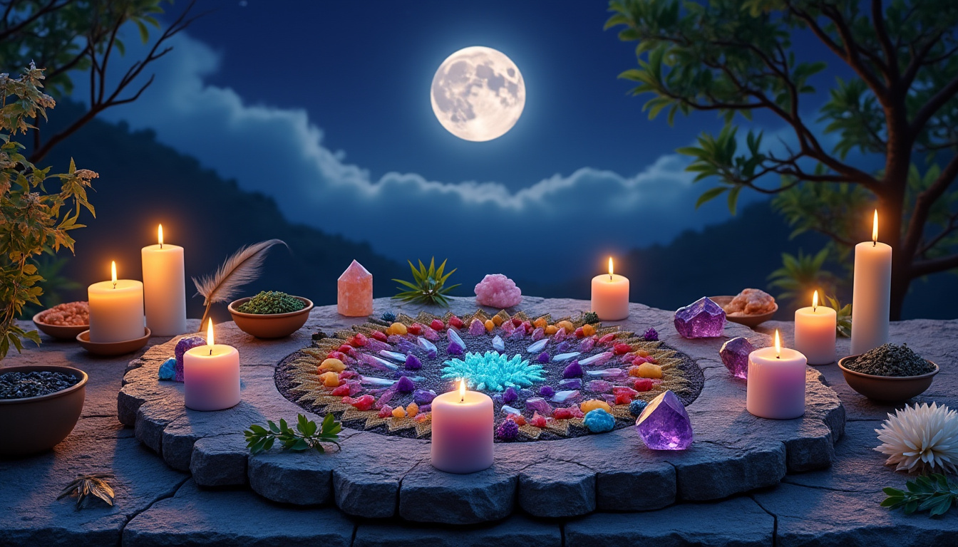scopri come eseguire un rituale di luna piena con pietre per impostare intenzioni chiare e ricaricare la tua energia in modo naturale ed efficace.