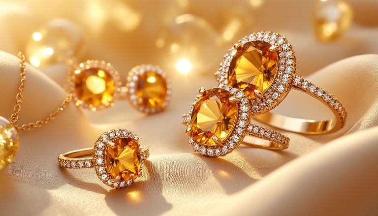 scopri la bellezza radiosa dei gioielli femminili in citrino: splendore solare che illumina ogni tuo look con eleganza e brillantezza naturale.